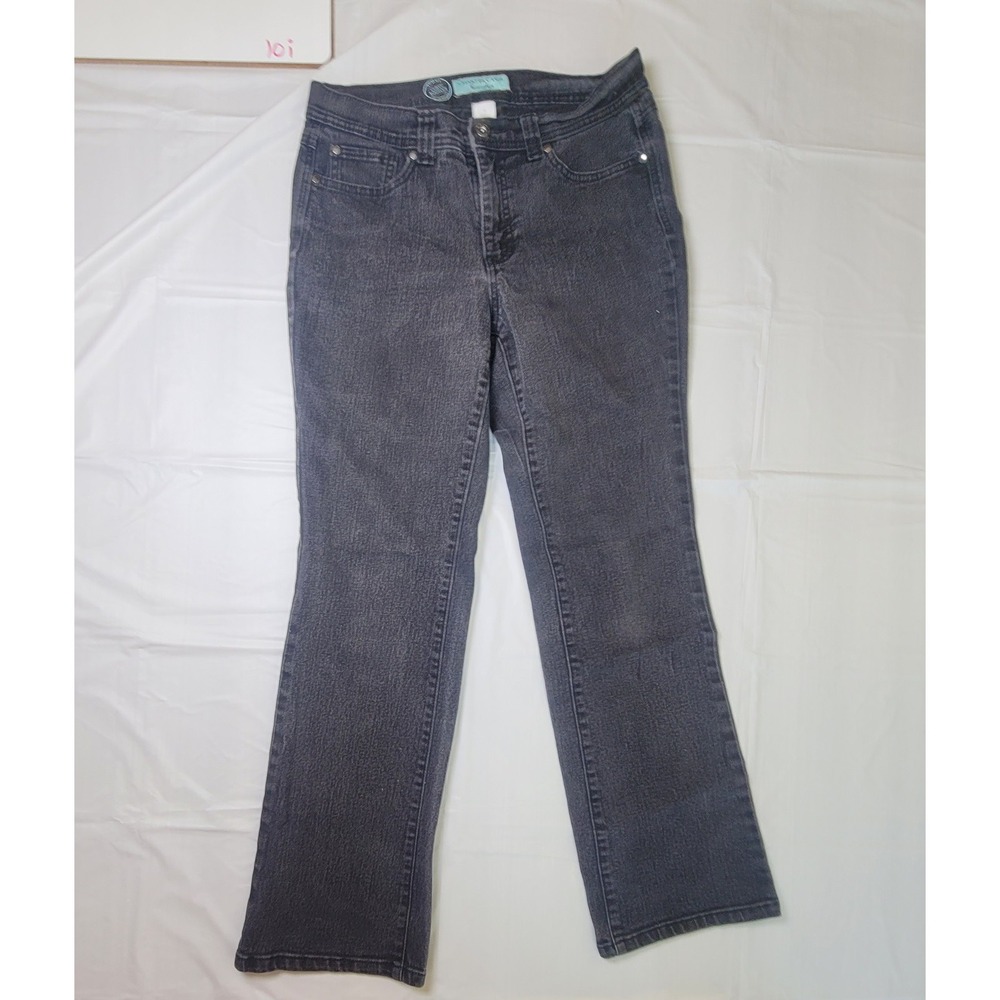 Womens Charter Club jeans. ‎ Black.  Size 8 short.  Curvy bootcut.